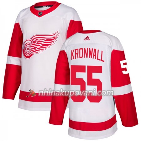 Detroit Red Wings Dresy Niklas Kronwall 55 Bílá 2017-2018 Adidas Authentic - Pánské Detroit Red Wings Dresy Niklas Kronwall 55 Bílá 2017-2018 Adidas Authentic - Pánské